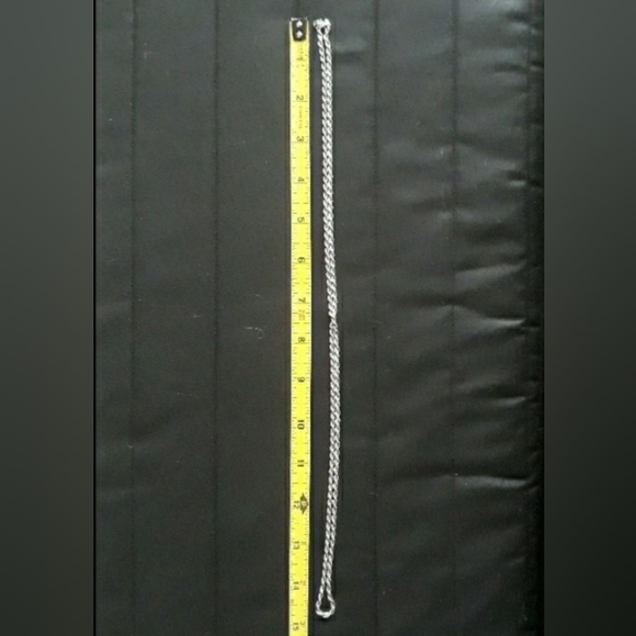 Vintage Monet Twisted Chain Necklace -  30" Patented Silver Tone Necklace - Picture 5 of 8